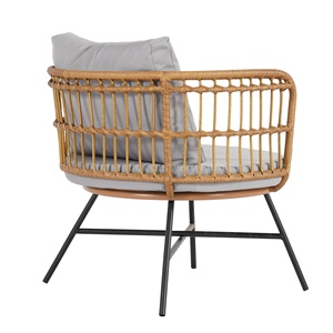 Bestseller sedia da pranzo con sedile in canna fatto a mano in Rattan <span class=keywords><strong>sedie</strong></span> tavoli divano divano per il tempo libero poltrona da giardino set - Product Image 5