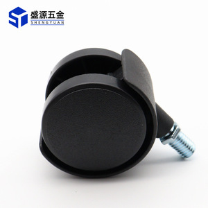 Shengyuan Furniture Caster M10 Nylon <b>Wheel</b> Threaded Stem With Brake Option <b>For</b> Cabinets <b>Tables</b> Chairs - Product Image 2