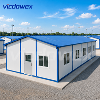 VICDOWEX Maison préfabriquée contemporaine de type T personnalisée pour camp de construction, bureau et logement des travailleurs