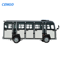 Bus électrique de tourisme entièrement fermé à 14 places, 72V100A, vitesse de 30-50 km/h et autonomie de 90 km, idéal pour l'industrie touristique - Vente chaude
