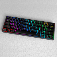 OUSAID Oem 60 Kit de Lubrification de Clavier Clavier Mécanique Mw65 61 68 Plaque Dk61 Aluminium Cnc Aluminium Usb Desktop RGB