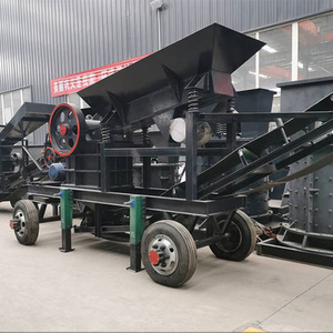 Trituradora de Mandíbulas Móvil Portátil Pequeña para Roca Dura, Mineral, Plata y Piedra, con Motor, Rodamientos y Engranajes Esenciales - Product Image 2