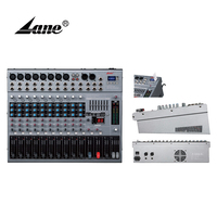 Table de mixage DJ Lane GMX-12/2D de bonne qualité avec interface USB, 12 canaux, amplificateur audio alimenté