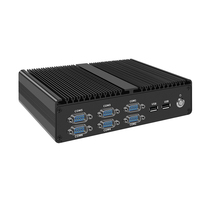 Mini PC industriel X86 sans ventilateur H16 I3 7100U I5 8250U I7 8550U avec 4 ports RS232, 2 ports RS485, 6 ports COM, DDR4, 4 ports 1G I211, Centos embarqué
