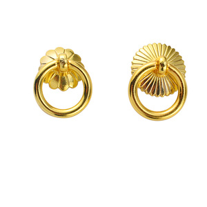 <b>Gold</b> Zinc Alloy Ring Handle <b>Drawer</b> <b>Pull</b> Hardware Accessory Durable - Product Image 5