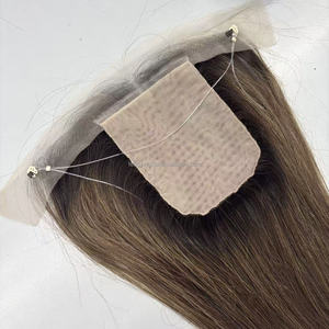 Base in Seta Naturale Senza Cuciture per Chiusura Frontale con <span class=keywords><strong>Capelli</strong></span> Vergini, Nodi Invisibili, per Donne con Attaccatura Frontale Sottile - Product Image 3