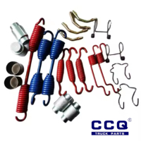 Kit de réparation de plaquettes de frein CQFN American Trailer 4707 pour tambour de frein de remorque - Système de freinage robuste en acier inoxydable - Garantie 12 mois