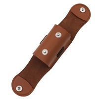 Sac de golf en cuir à fixation lombaire pour la vente en gros, sac de rangement portable pour accessoires de golf et tee-clip