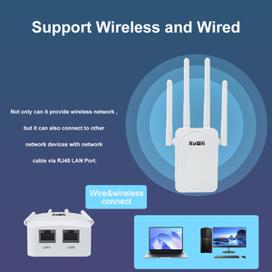 Kuwfi Wifi Booster wifi khuếch đại tín hiệu Mở rộng LAN cổng mạng Mini 300Mbps 2.4G trong nhà Wifi Repeater - Product Image 3