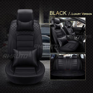 Fundas de Asiento de Coche de Cuero de Alta Calidad, 5 Plazas, Cobertura Total, Color Rojo, para Sedán y SUV, Impermeables, Protectoras, Accesorios para Coche - Product Image 3