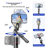 Fotopro F16 Anti-Shake Foldable Extendable Stainless Steel Selfie Stick LED Light Camera Phone Holder Tripod Max Load 2kg China