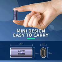 Adaptateur en métal USB C 3.1 OTG 10Gbps transfert de données rapide, convertisseur de charge de Type C 3A pour Samsung Xiaomi téléphone Macbook Pro tablette