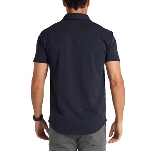 Camisetas Polo Premium para Hombre, Logotipo Personalizado Bordado, Patrón Sólido, Mezcla de Algodón y Poliéster, Tejido de Punto - Product Image 2