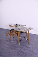 Scie à panneaux horizontale miniature réglable pour bureau, avec moteur 220V 3KW, pour le travail du bois, du PVC et du MDF