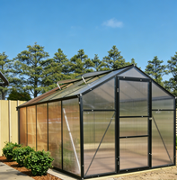 Serre moderne de grande taille XinHuaFeng pour jardin, avec toit ventilé, en aluminium thermolaqué, écologique, anti-rongeurs et imperméable