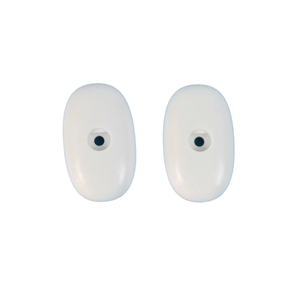 White Plastic Connector Housing with Four Holes and Central Port - Product Image 5