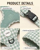 Ensemble de harnais pour chien anti-traction personnalisé, collier rembourré doux, laisse et harnais de qualité supérieure pour chien, distributeur de sacs à déjections canines, accessoires pour animaux de compagnie