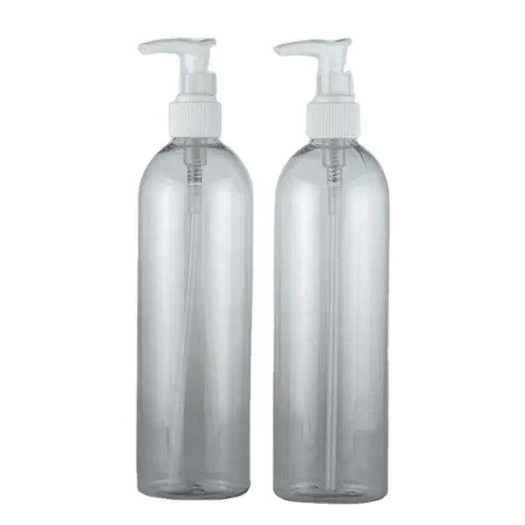 Embalagem de beleza garrafa de sabão líquido, garrafa plástica transparente para cosméticos