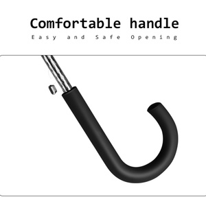 Daily Lightweight Portable Silver UV-Coated Straight Metal Traveler's <b>Umbrella</b> Great for Tourists Manual Control Carry Case - Product Image 5