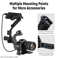 Poignée réglable NEEWER compatible avec les stabilisateurs de cardan DJI Ronin RS4 RS3 Mini RS 3 Pro RS 2 RSC 2 pour les prises de vue en bas angle