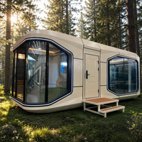 Capsule hôtelière mobile en acier Gypsophila Space Capsule, design moderne, caractéristiques écologiques, pour villas et centres commerciaux