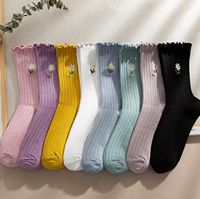 Chaussettes mi-mollet en coton de haute qualité, confortables, respirantes, antidérapantes, à séchage rapide, absorbant la transpiration, personnalisables, pour le printemps et l'été