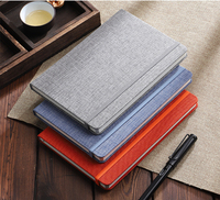 Tissu fait main lin soie tissu A5 couverture rigide hebdomadaire Journal planificateur cahiers Logo personnalisé fil à coudre