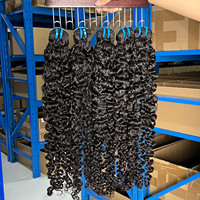 Lots de Cheveux Humains Bruts Vierges Non Traités Double Drawn Grade 12A, Alignés Cuticule, Extensions de Cheveux Brésiliens Mink, Vente en Gros