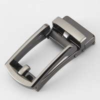 Fabricant 35mm Gunmetal Ratchet Boucle de ceinture automatique en métal pour bracelet en cuir véritable Ceinture pour hommes