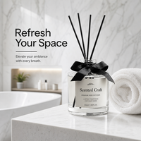 Diffuseur de parfum en verre transparent style Ins, flacon rond et court décoré d'un nœud en ruban noir, bâtonnets noirs, vide, pour huiles aromatiques