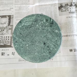 SH 스톤 친환경 고양이 개 그릇 도매 맞춤형 라운드 천연 녹색 대리석 애완 동물 피더 지속 가능하고 광택 디자인 - Product Image 5