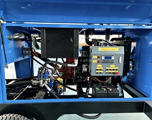 ปั๊มคอนกรีตแบบอยู่กับที่ 90 กิโลวัตต์ พร้อมปั๊มหล่อลื่น Rexroth สำหรับงานคอนกรีตหล่อปริมาณมากในอาคารสูง อุโมงค์ เขื่อน และงานเทศบาล - Product Image 4