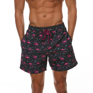 <b>Mens</b> Breathable Spandex/Polyester Swim <b>Trunks</b> Double Layer Custom Design Drawstring - Product Image 2