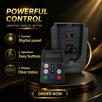 Convertisseur VFD triphasé monophasé 10KW 7.5HP, entrée 380V, pilote de moteur AC pour compresseur, onduleur solaire