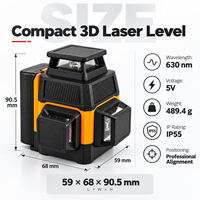 Niveau laser rouge 12 lignes ZhonNa, haute précision, alignement automatique, instrument optique de positionnement pour pneus et roues, équipement de détection