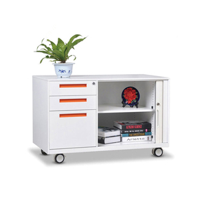 Metal Filing <b>Cabinet</b> Rolling Pedestal <b>Cabinet</b> Lock Mobile Pedestal 3 Drawers Mobile File <b>Cabinet</b> Assembly - Product Image 4