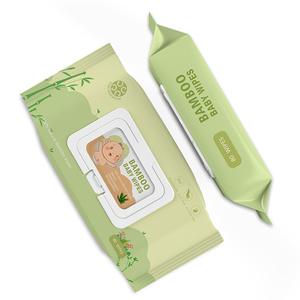 Lingettes d'eau en bambou biologique, formule naturelle, lingettes pour bébé, lingettes biodégradables, usine - Product Image 2