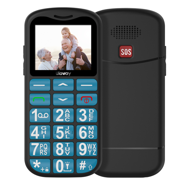 Factory Unlocked GSM Bar Feature Phone with Dual Sim SOS Big Button Senior Phone