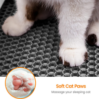Tapis de litière double couche pour animaux de compagnie Tapis de litière pour chats Plateau de sable Tapis de piégeage pour chats imperméables Maison