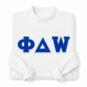 Sudadera Personalizada con Bordado Griego y Aplique de Tela con Tres Letras para Ropa Deportiva Universitaria - Product Image 5