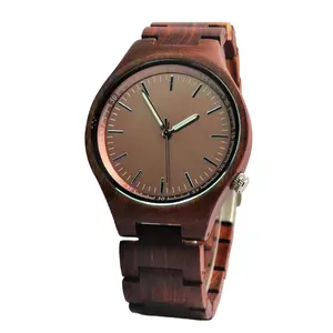 New Design Luxury Quartz Grove Made Wood Watch Wooden Clock no Brand Name Watch Men Women