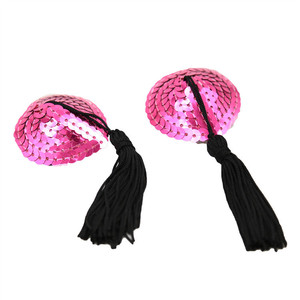 Jouets sexuels, amour, autocollants sexy pour les seins, en forme de cœur alternatif, danse en boîte de nuit, accessoires SM, cache-tétons, rose et - Product Image 2