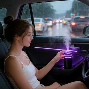 Humidificador Creativo Mini Compacto con Luces LED de Colores, de ABS, para Mujeres, Venta al Por Mayor - Product Image 2