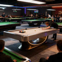 Table de billard de luxe 9 pieds en bois massif, personnalisée en usine, qualité supérieure, design standard, ardoise de tournoi, durable