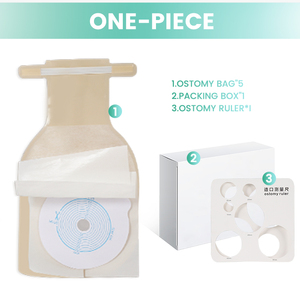 Kolostomi torbası s tek parça iki parça kolostomi torbası drainable kese - Product Image 6