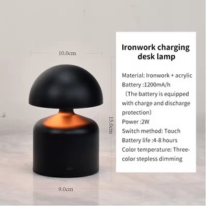 Lampe de table LED flexible au design rustique, rechargeable, avec barre lumineuse à motifs décoratifs, pour créer une ambiance, idéale pour salon, camping, avec variateur d'intensité, pour chevet - Product Image 2