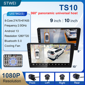 TS10 8CORE 360 ° Lecteur Android universel pour voiture 9'' 10'' 4G WIFI Carplay sans fil Navigation GPS Écran multimédia - Product Image 2