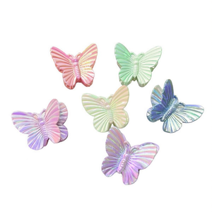Pinza de Pelo Brillante de un Solo Color con Diseño de Mariposa de 7.5 cm para Mujer, Accesorio de Moda - Product Image 1