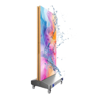 İç Mekan Katlanabilir HDR10 1000cd Parlaklık 2 Yıl Garantili Poster P1.25-P2.5 Reklam LED Ekran 12-Bit Renk Derinliği