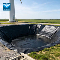 Géomembrane HDPE noire de 1,5 mm, haute résistance à la traction, anti-perforation, imperméable, écologique, pour bassins piscicoles/crevettiers et décharges.